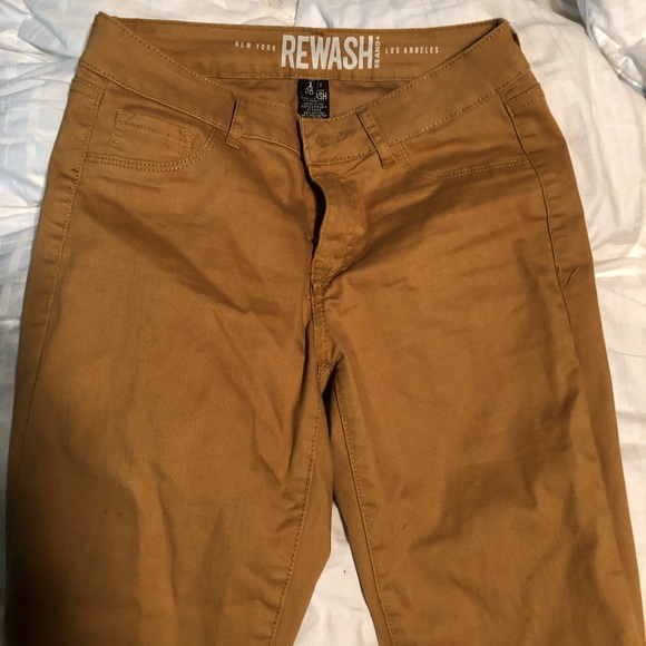 Rewash Pants - Mustard Yellow Skinny Jeans